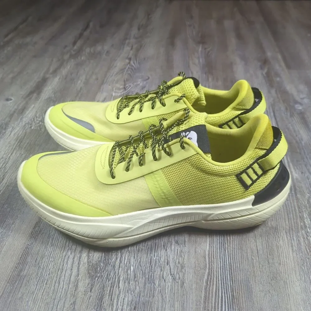 Sorel Women's Size 10.5 Explorer Blitz Lace Up Sneakers Bolt Black Neon Yellow